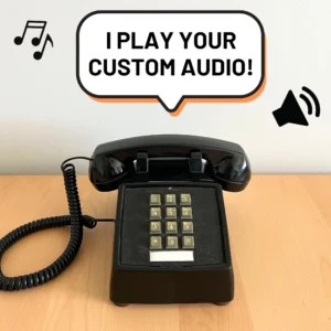 Retro Touchtone Phone That Plays Your Custom Audio Messages